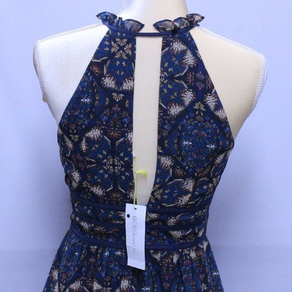 NWT BCBGeneration Blue Halter Dress - Picture 7 of 13